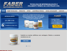 Tablet Screenshot of fabertecnologia.com.br
